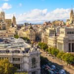 Infographic showing Madrid weather in March 2026 with spring temperatures, travel tips, packing advice, sightseeing highlights, food experiences, and best things to do in Spain during early spring.
