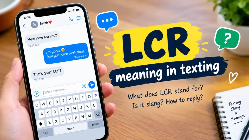 LCR meaning in texting